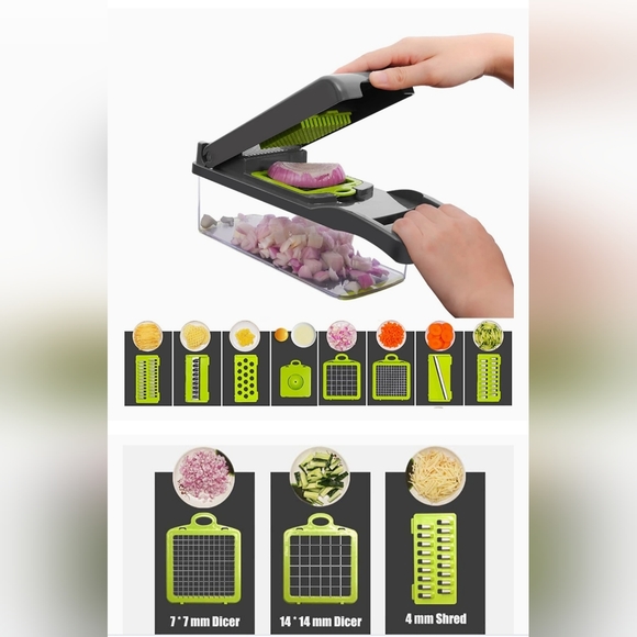 Vegetables Chopper 12 in 1 Multi-functional Vegetable Cutter - Picture 3 of 6